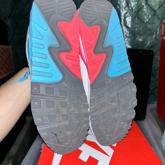 Nike AirMax 90 blue/red size 11.5 - Picture 5 of 5